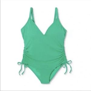 Stony clover lane plus size green one piece swimsuit